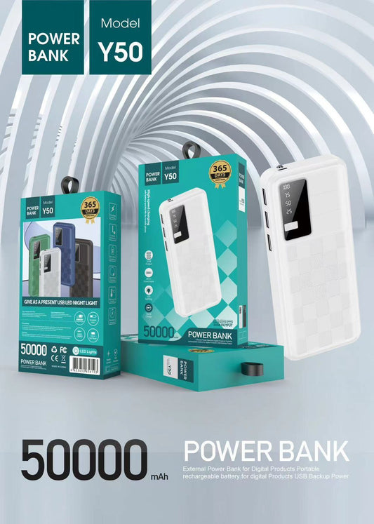 Y50 High-Capacity Fast Charging Power Bank