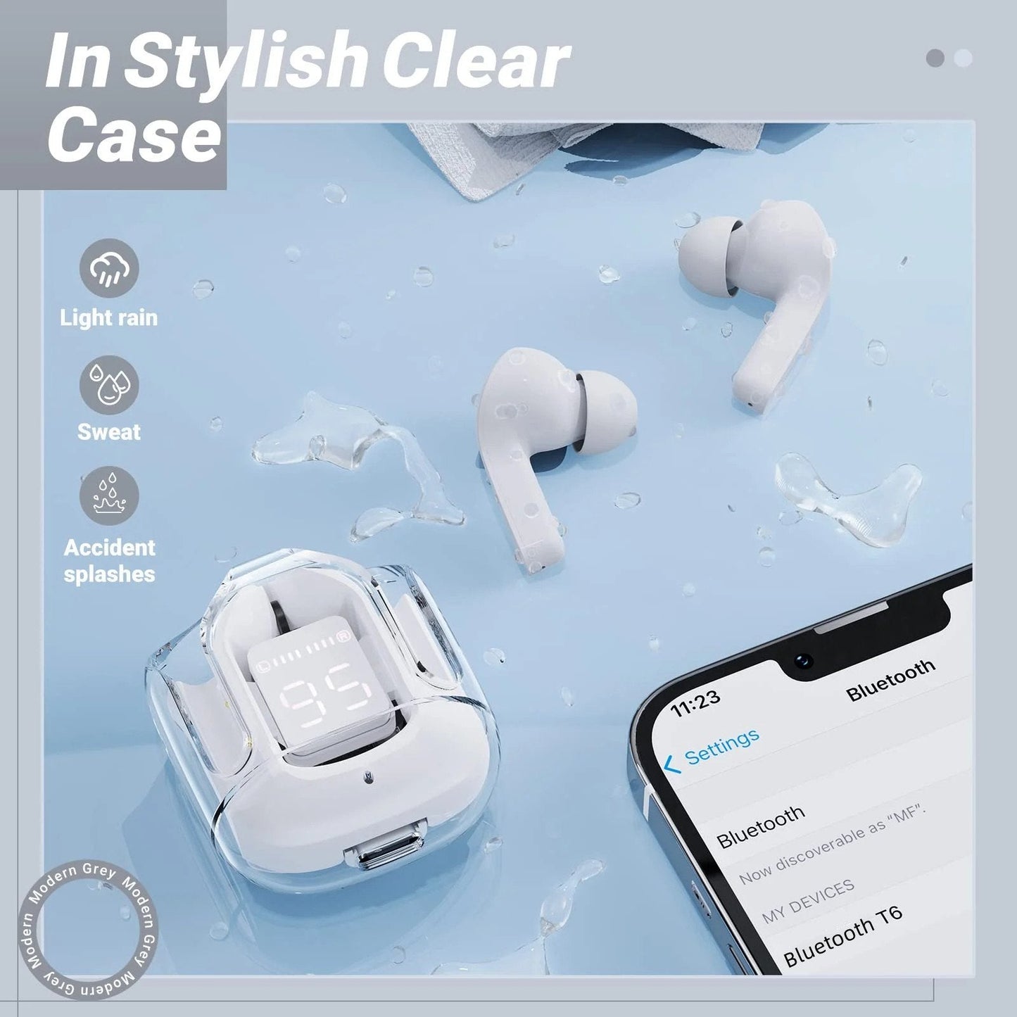 Crystal Wireless Earphones